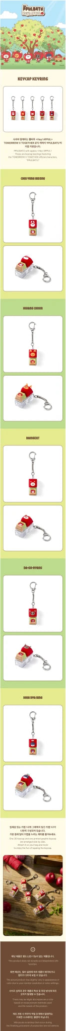 PRE - ORDER TOMORROW X TOGETHER MD PPULBATU Hey! APPUL Keycap Keyring – merch (CHOI YONG MEONG - Soobin / / ) | HobiEgo K - pop Shop