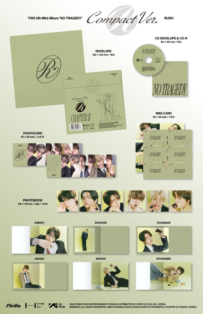 PRE - ORDER TWS 5th Mini Album NO TRAGEDY (Compact Rush Version) – album ( / / ) | HobiEgo K - pop Shop