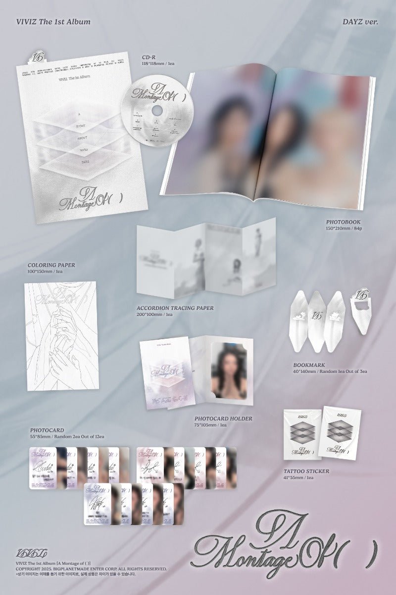 PRE - ORDER VIVIZ 1st Album A Montage of ( ) – album (DAYZ / / ) | HobiEgo