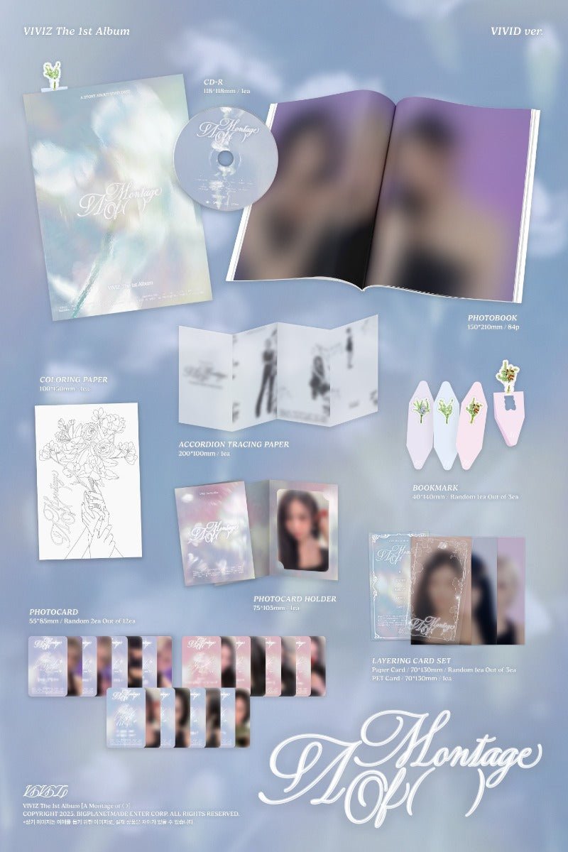 PRE - ORDER VIVIZ 1st Album A Montage of ( ) – album (DAYZ / / ) | HobiEgo