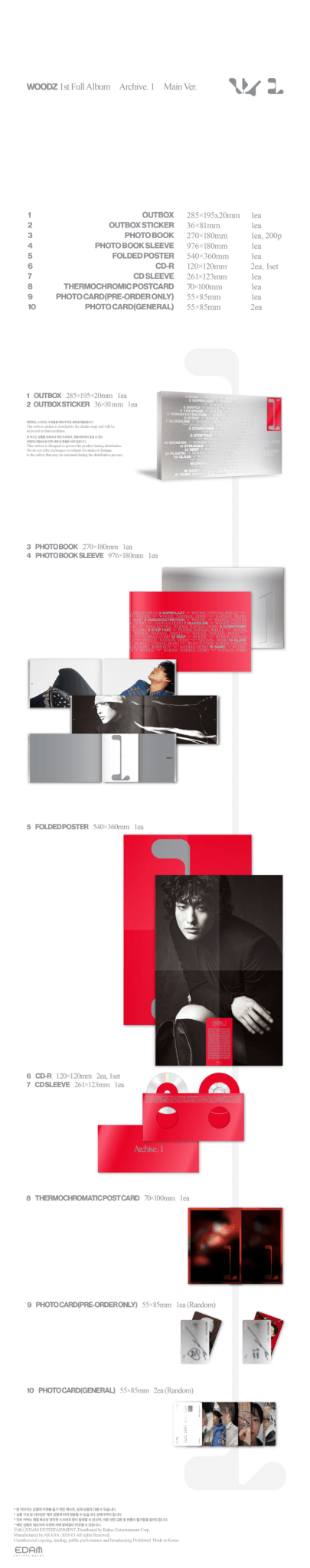 Pre - Order Woodz 1st Full Album Archive. 1 Main Version – album ( / / ) | HobiEgo
