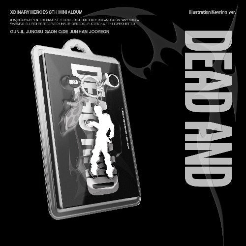 PRE - ORDER Xdinary Heroes 8th Mini Album DEAD AND (Illustration Keyring Version) – album ( / / ) | HobiEgo K - pop Shop