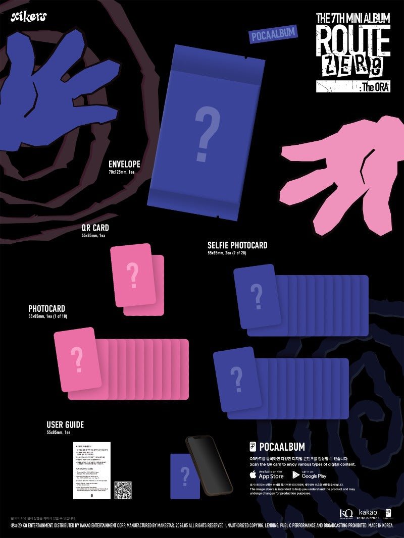 PRE - ORDER xikers 7h Mini Album ROUTE ZERO : The ORA (POCAALBUM) – album ( / / ) | HobiEgo K - pop Shop