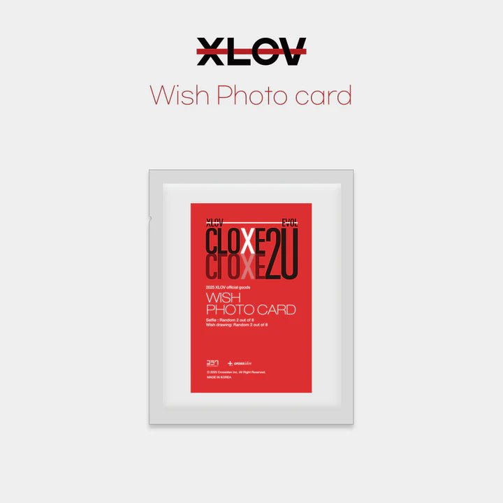 PRE - ORDER XLOV CLOXE 2U 2ND Fanmeeting MD Wish Photocard – photocard ( / / ) | HobiEgo