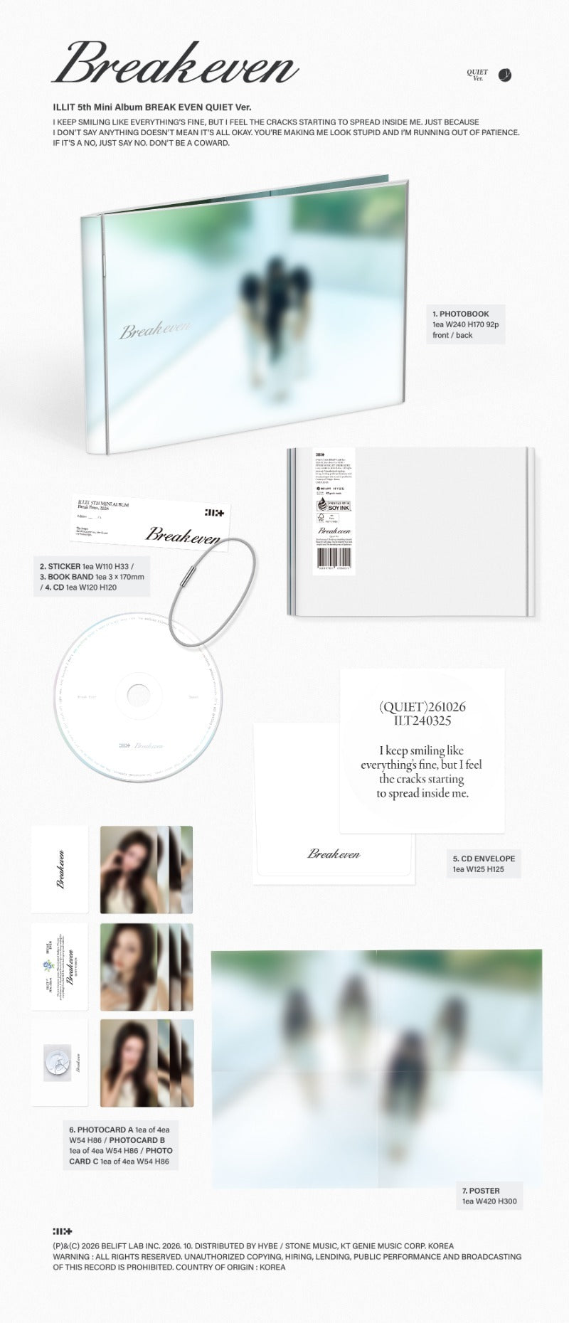 PRE-ORDER ILLIT 5th Mini Album BREAK EVEN + Weverse POB