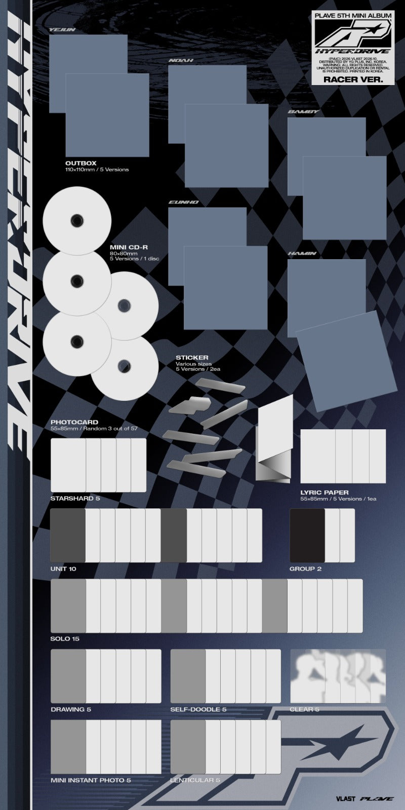PRE-ORDER PLAVE 5th Mini Album HYPERDRIVE (Racer Version)