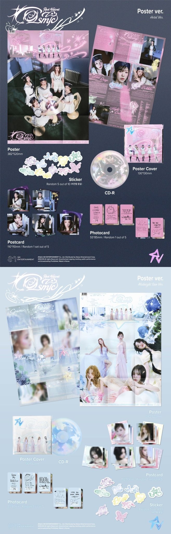Red Velvet 7th Mini Album Cosmic (Poster Version) – album (Hotel (PINK) / / ) | HobiEgo
