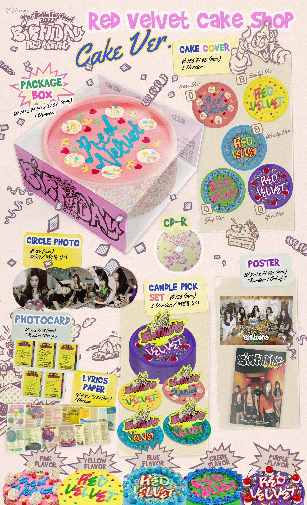 Red Velvet Mini Album The ReVe Festival 2022 - Birthday (Cake Version) – album (Irene (PINK) / / ) | HobiEgo