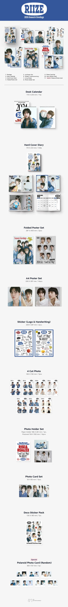 RIIZE 2024 Season's Greetings + FANVELER POB Set and Special Gift Set – Season's Greetings ( / / ) | HobiEgo