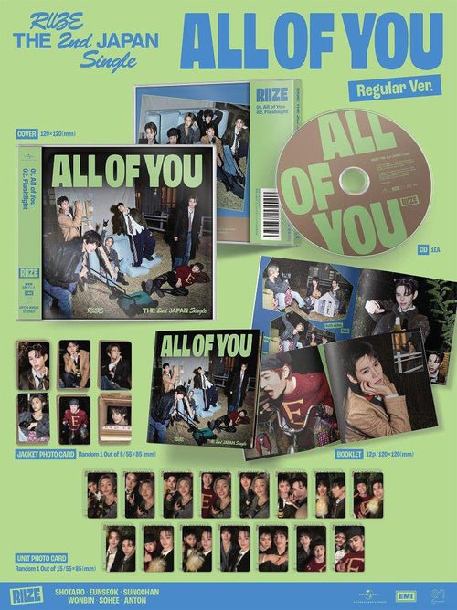 RIIZE All Of You Japanese Album Regular Version – album 4988031839928 ( / / ) | HobiEgo K - pop Shop