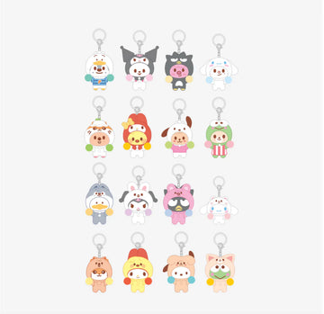 PRE-ORDER Stray Kids SKZOO X SANRIO SECRET FLOCKED FIGURE KEYRING (CHEER UP Version)