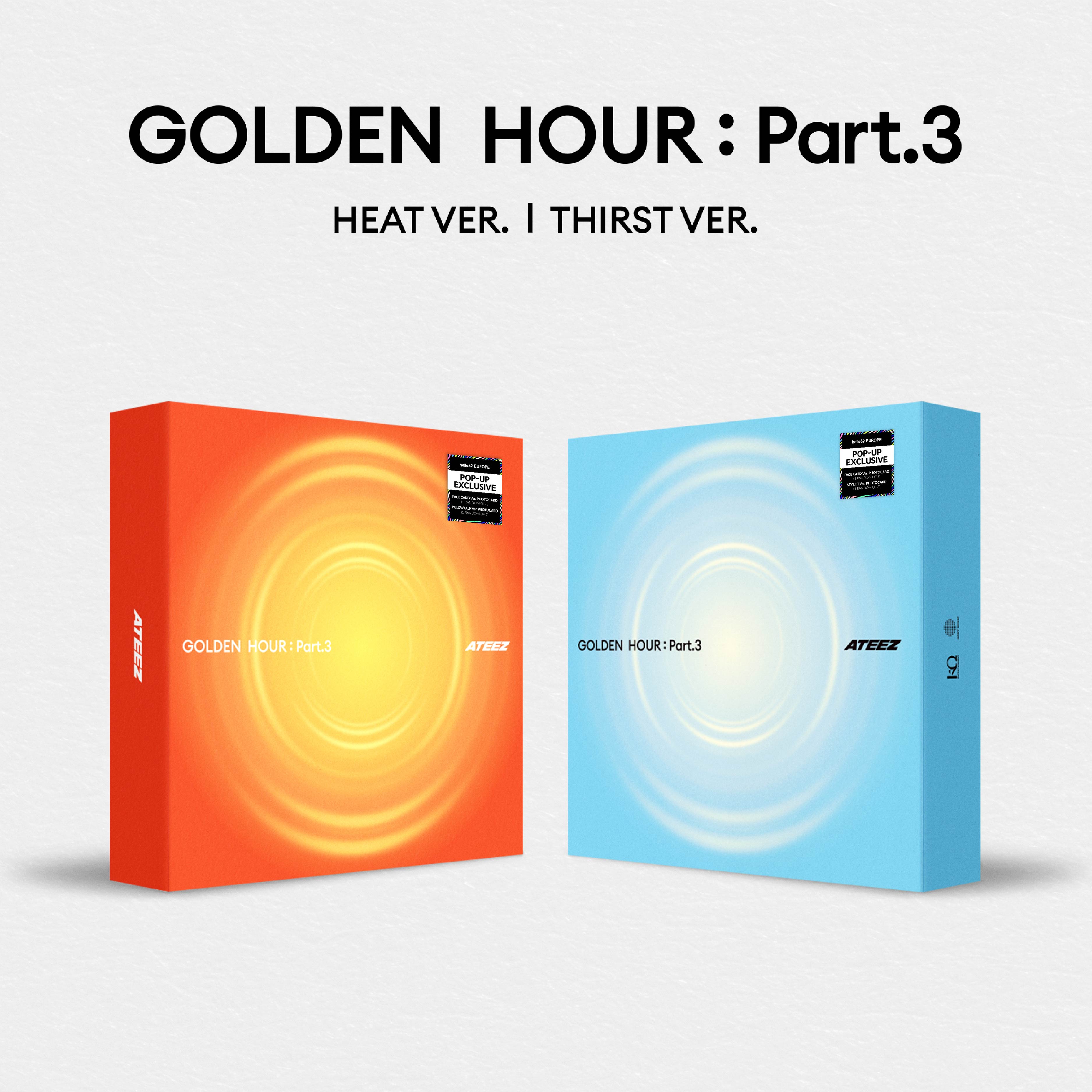 ATEEZ 12th Mini Album GOLDEN HOUR : Part.3 (hello82 Europe POP-UP Exclusive)