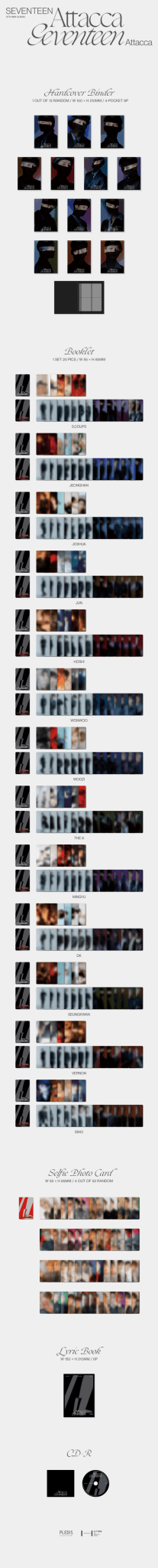 SEVENTEEN 9th Mini Album Attacca (CARAT Version) – album ( / / ) | HobiEgo