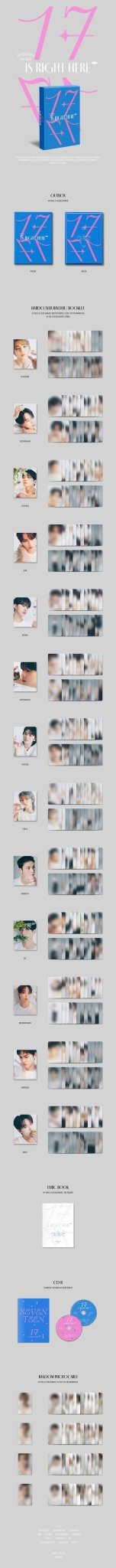 SEVENTEEN BEST ALBUM 17 IS RIGHT HERE (DEAR Version) – album ( / / ) | HobiEgo