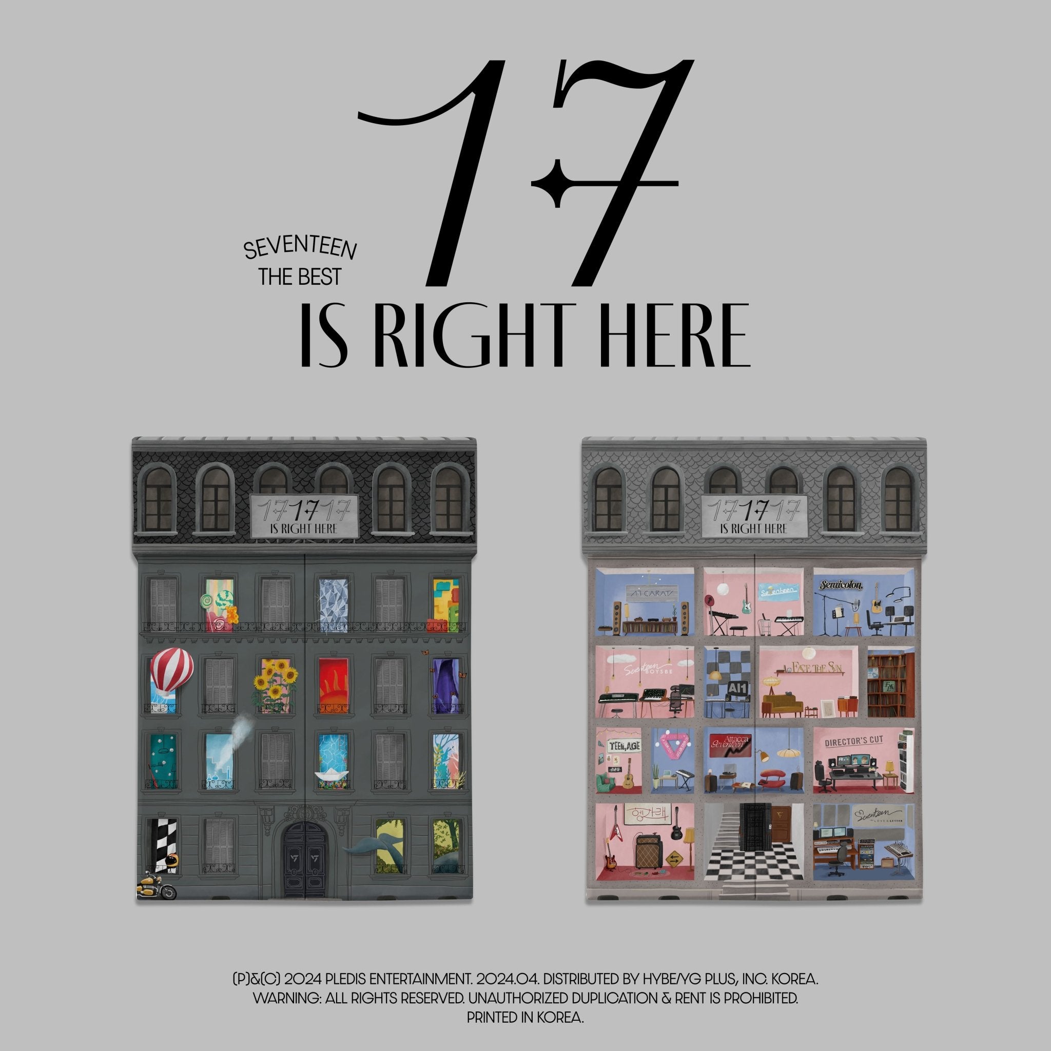 SEVENTEEN BEST ALBUM 17 IS RIGHT HERE + POB Bookmark – album (HERE / / ) | HobiEgo