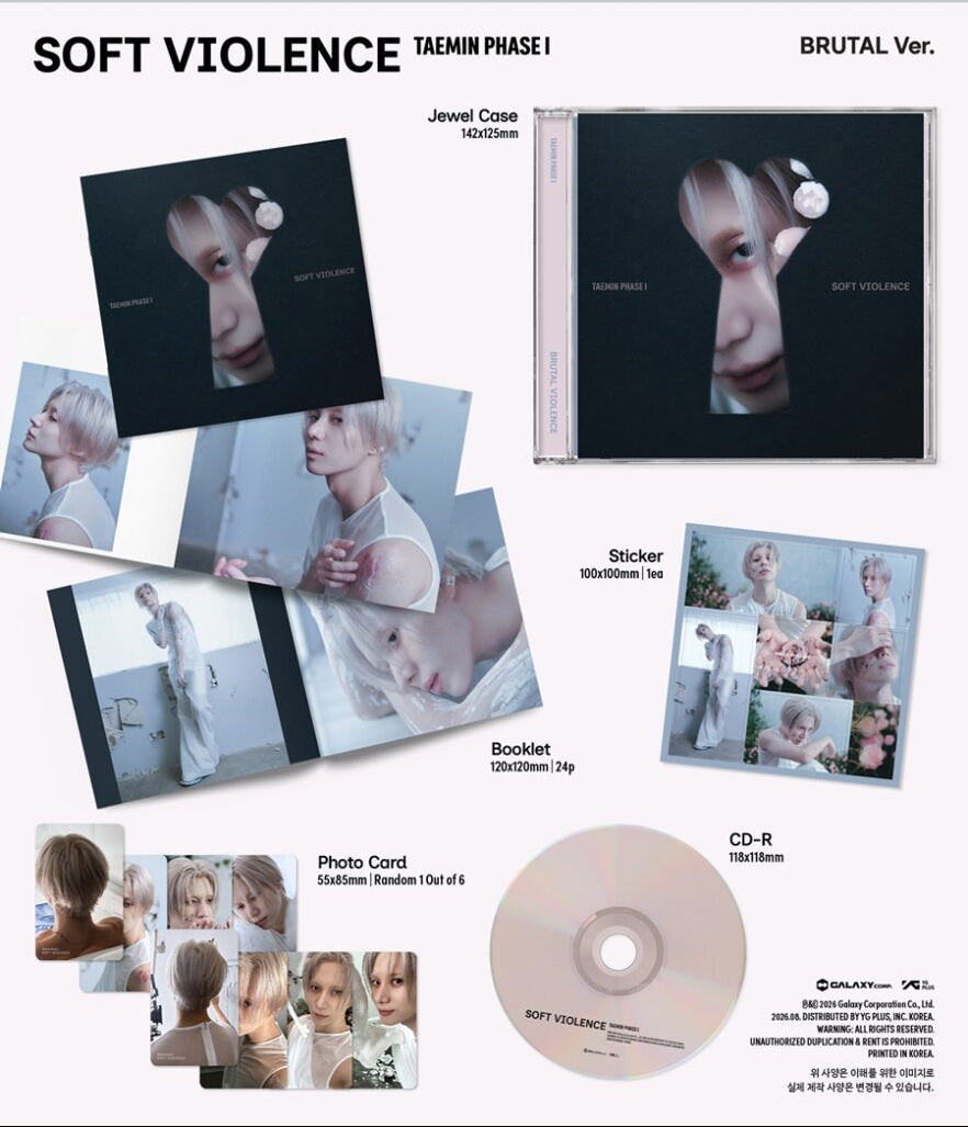 TAEMIN PHASE I : Soft Violence (JEWEL Version)
