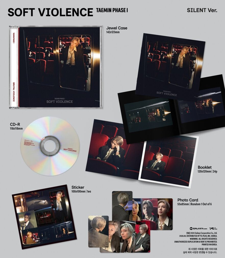 TAEMIN PHASE I : Soft Violence (JEWEL Version)