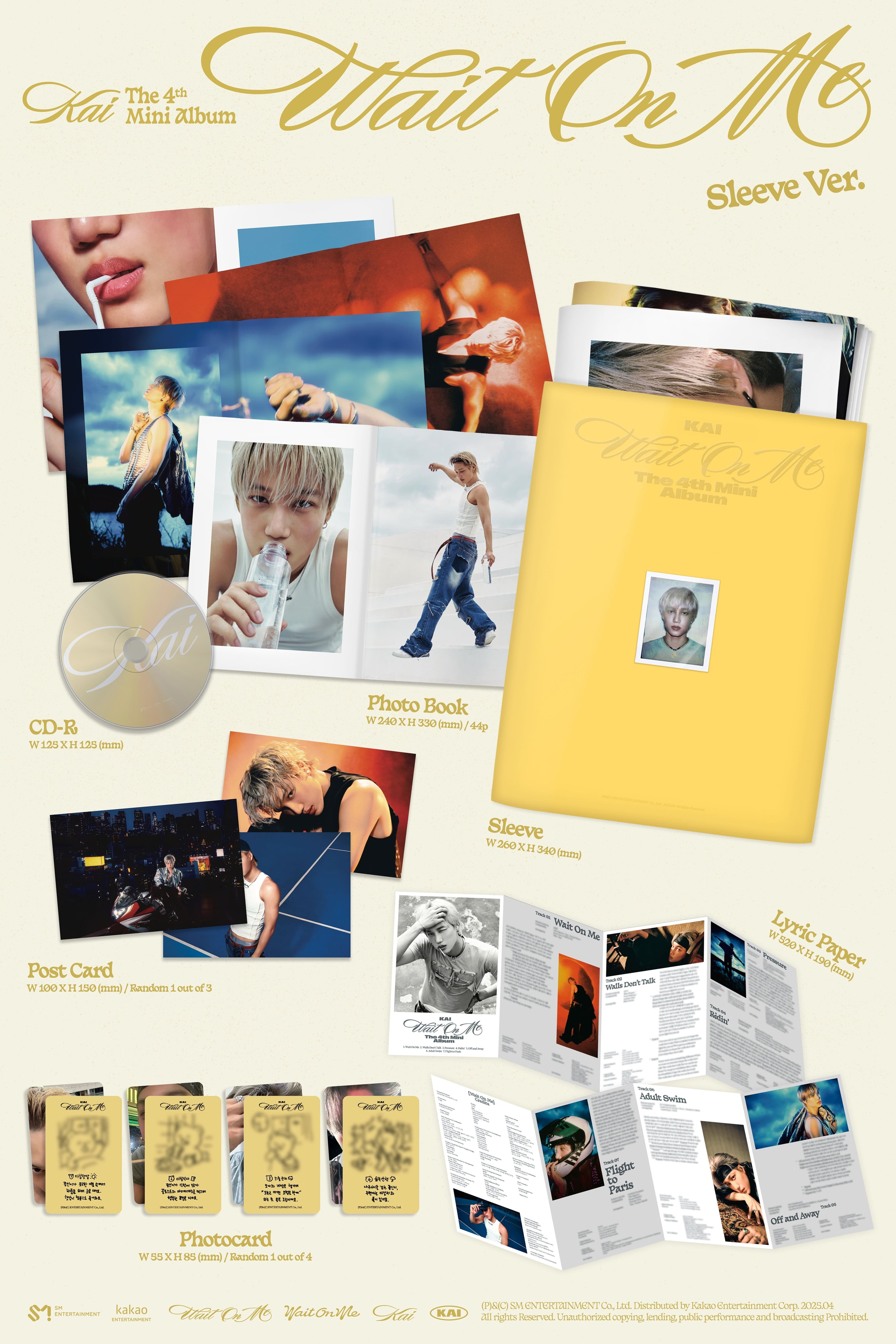 KAI 4th Mini Album Wait On Me (Sleeve Version)