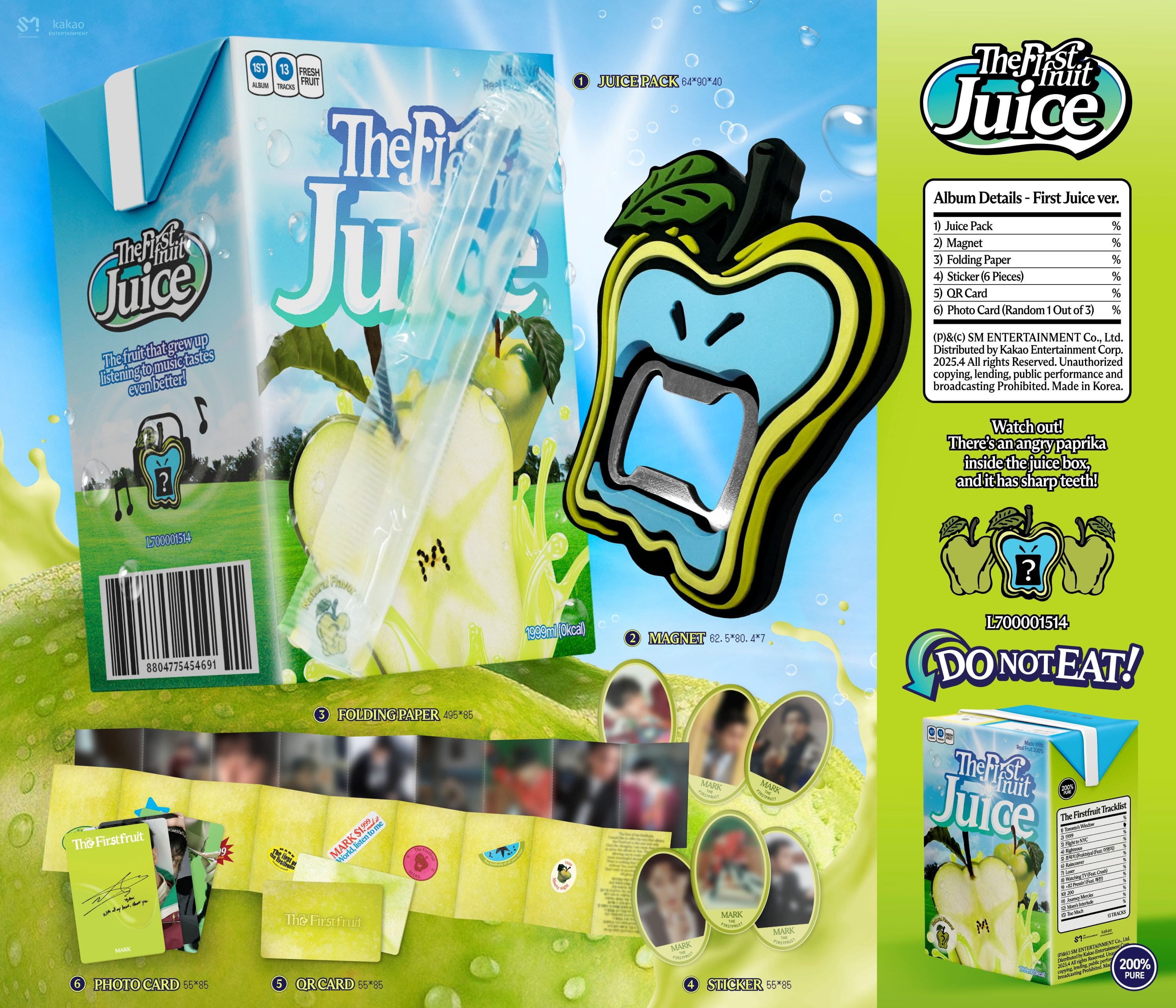 MARK 1st Full Album The Firstfruit (First Juice Version) (SMART ALBUM)