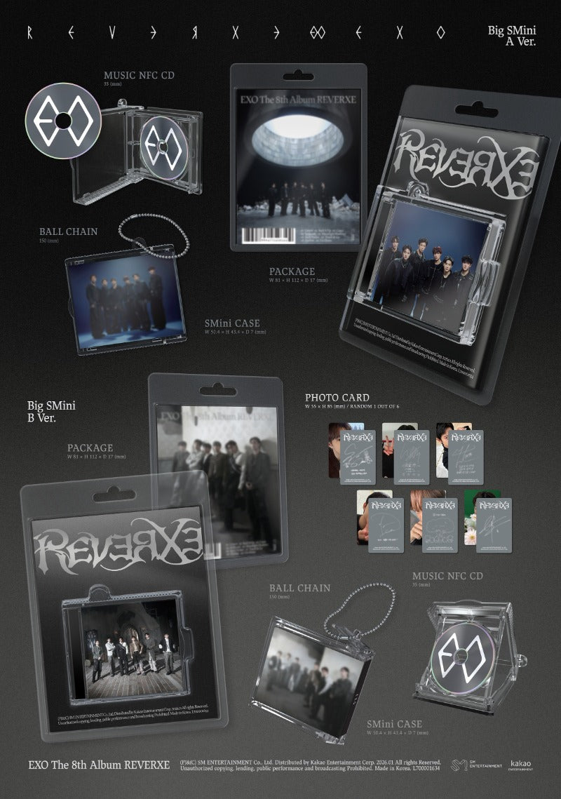 EXO 8th Full Album REVERXE (Big SMini Version Smart Album)