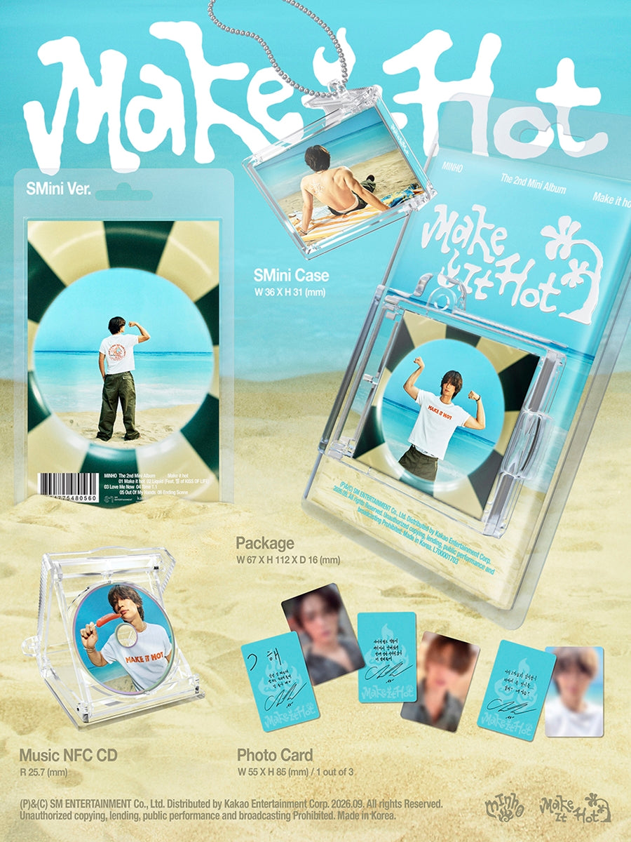 PRE-ORDER MINHO 2nd Mini Album Make it hot (SMini Version Smart Album)