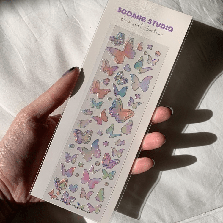 SOOANG Studio Butterfly Aurora Sticker – Stickers ( / / ) | HobiEgo