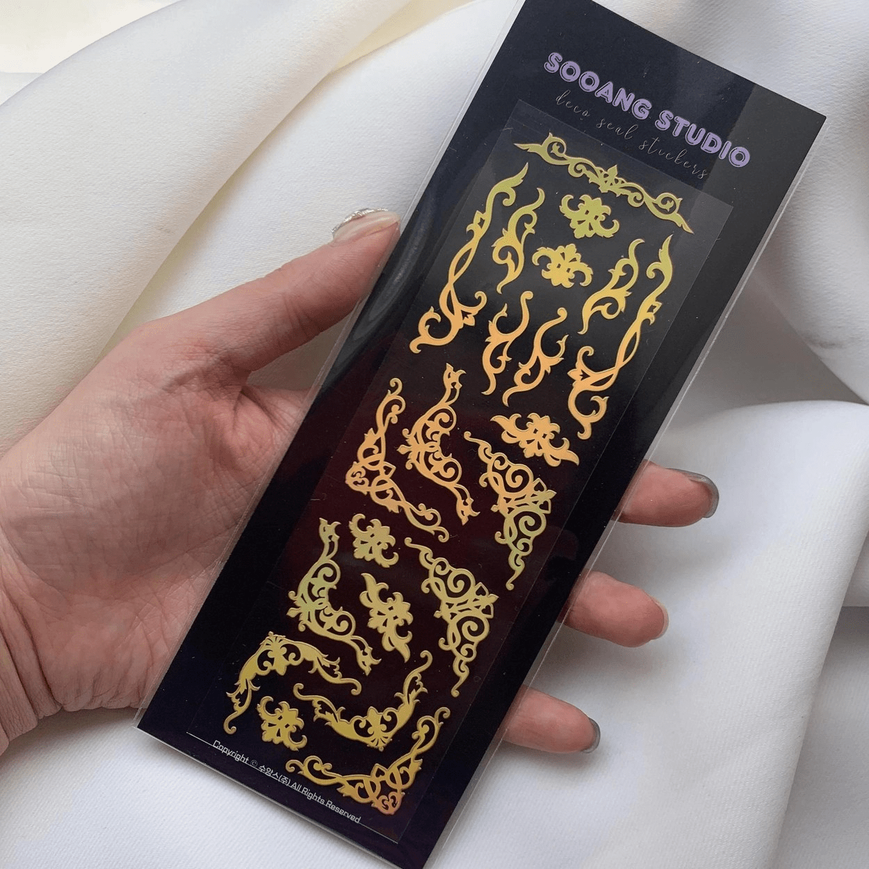SOOANG Studio Hologram Frames Sticker – Stickers (Gold / / ) | HobiEgo