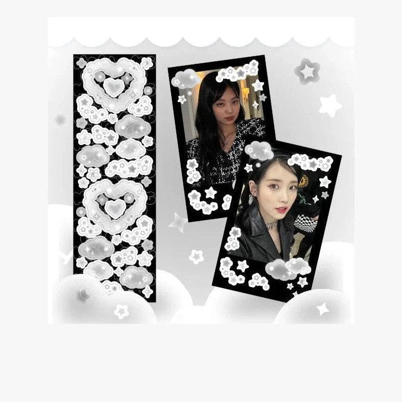 SOOANG Studio Mallang Cloud Heart Cloud Sticker – Stickers (Mono / / ) | HobiEgo