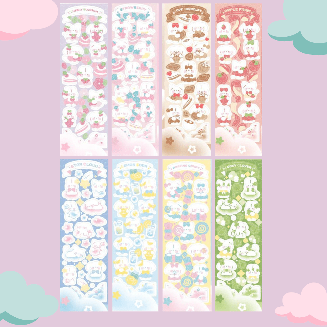 SOOANG Studio Mallang Cloud Sticker – Stickers (Cherry Blossom / / ) | HobiEgo