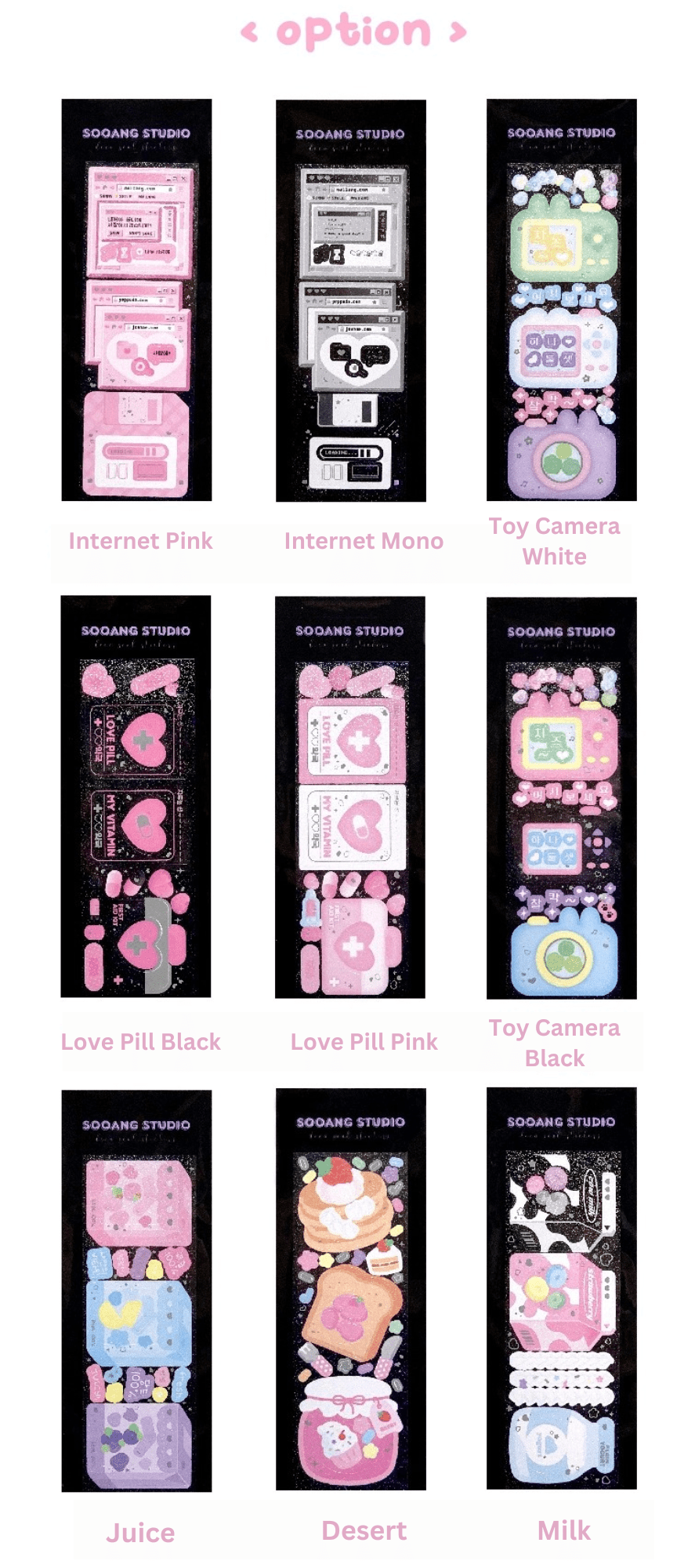 SOOANG Studio Photo Frame Sticker – Stickers (Internet Pink / / ) | HobiEgo