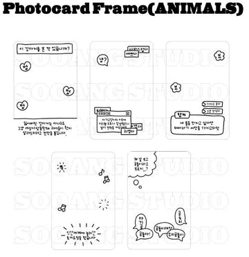 SOOANG Studio Photocard Frame Animals – photocard 8809795222701 ( / / ) | HobiEgo