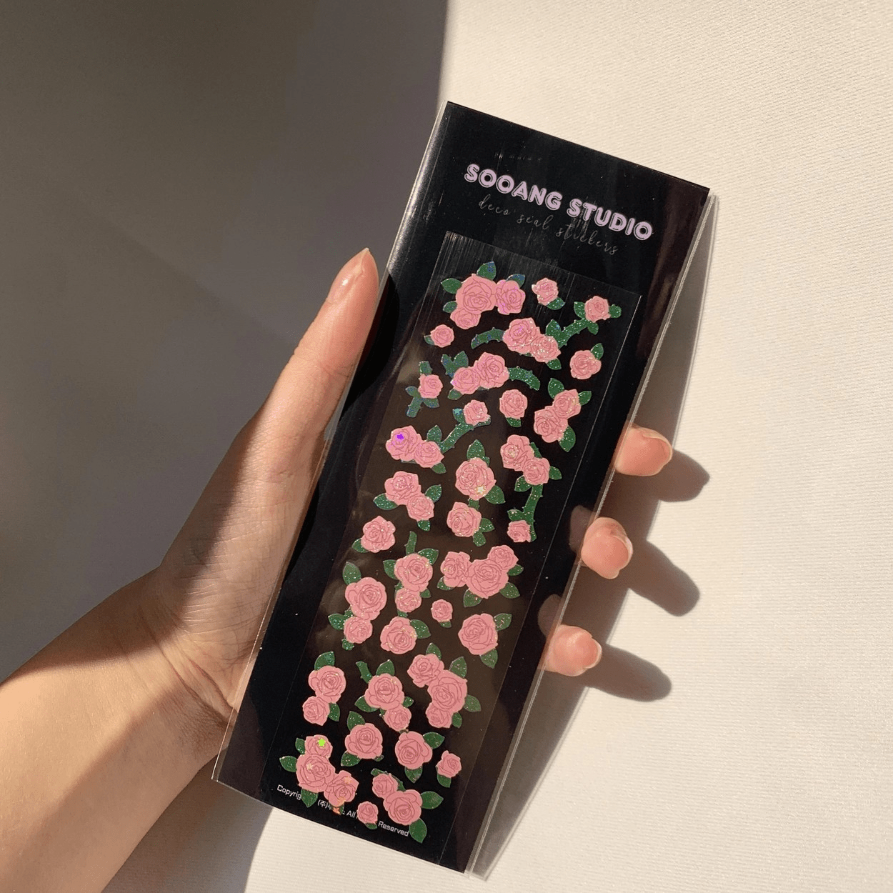 SOOANG Studio Rosebushes Sticker – Stickers (Pale Pink / / ) | HobiEgo