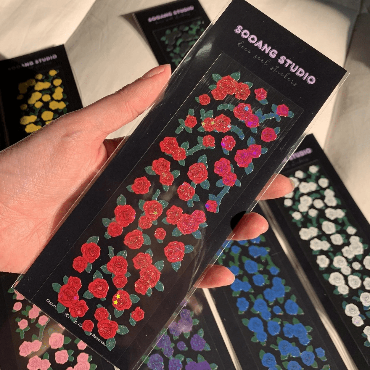 SOOANG Studio Rosebushes Sticker – Stickers (Red / / ) | HobiEgo