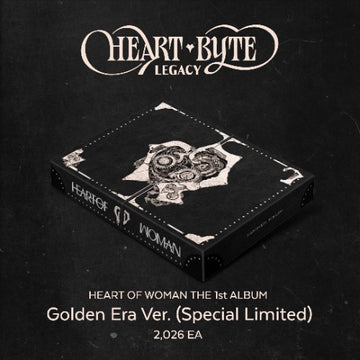 Pre-Order HEART OF WOMAN 1st Album Heart Byte : LEGACY Golden Era Version Special Limited