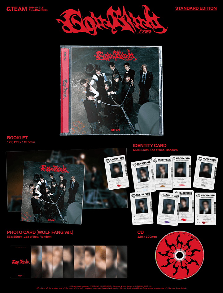 &TEAM Japanese Album 3rd Single Album Go In Blind Getsuro (Standard Edition)