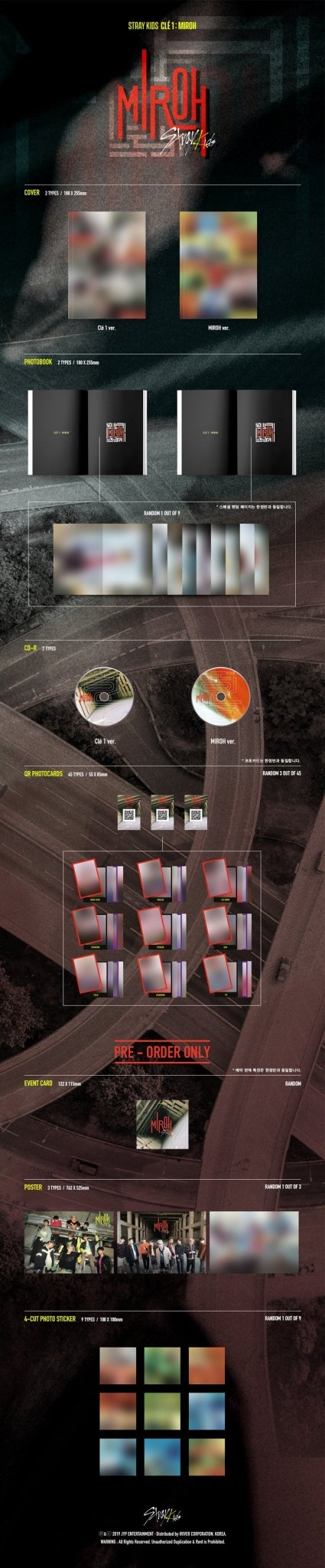 Stray Kids 4th Mini Album Clé 1 : MIROH – album (Clé 1 / / ) | HobiEgo