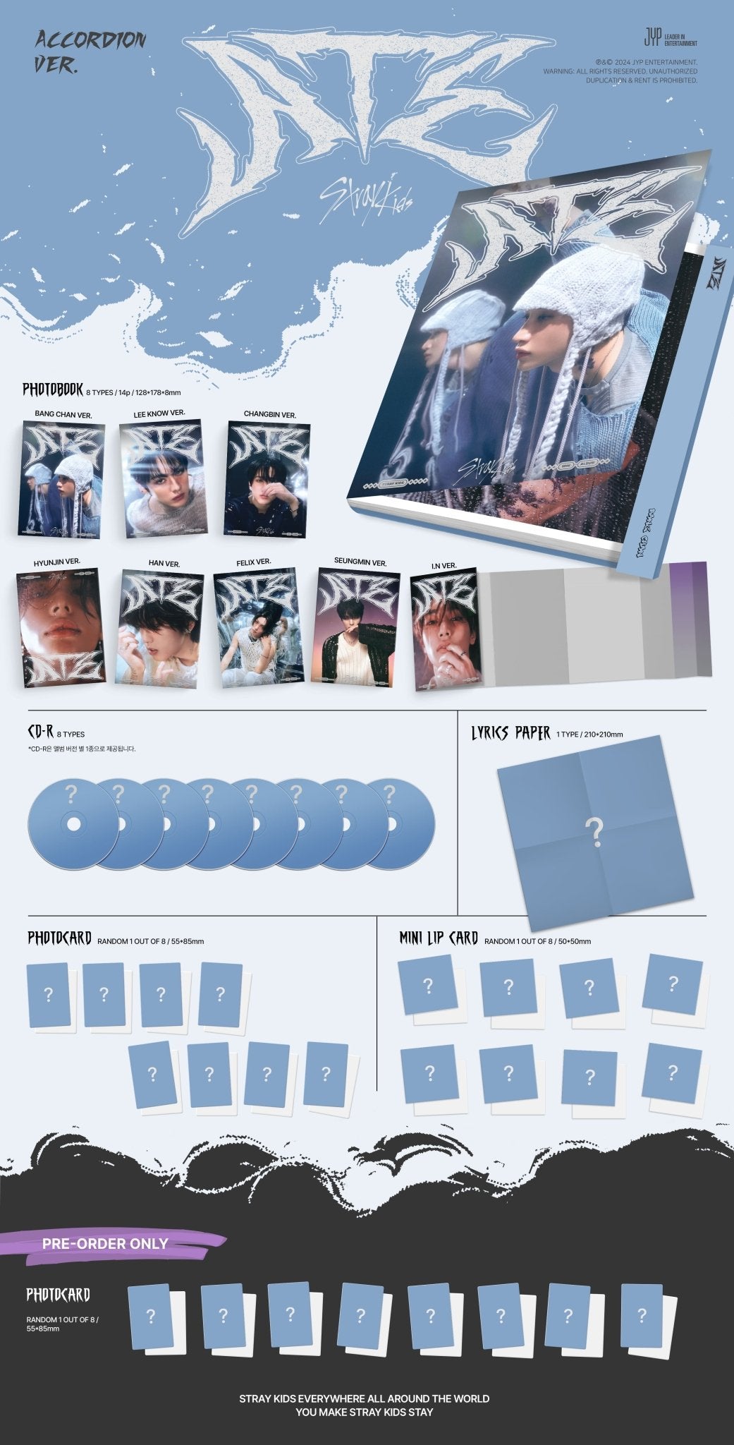Stray Kids 9th Mini Album ATE (Accordion Version) – album (Bang Chan / / ) | HobiEgo