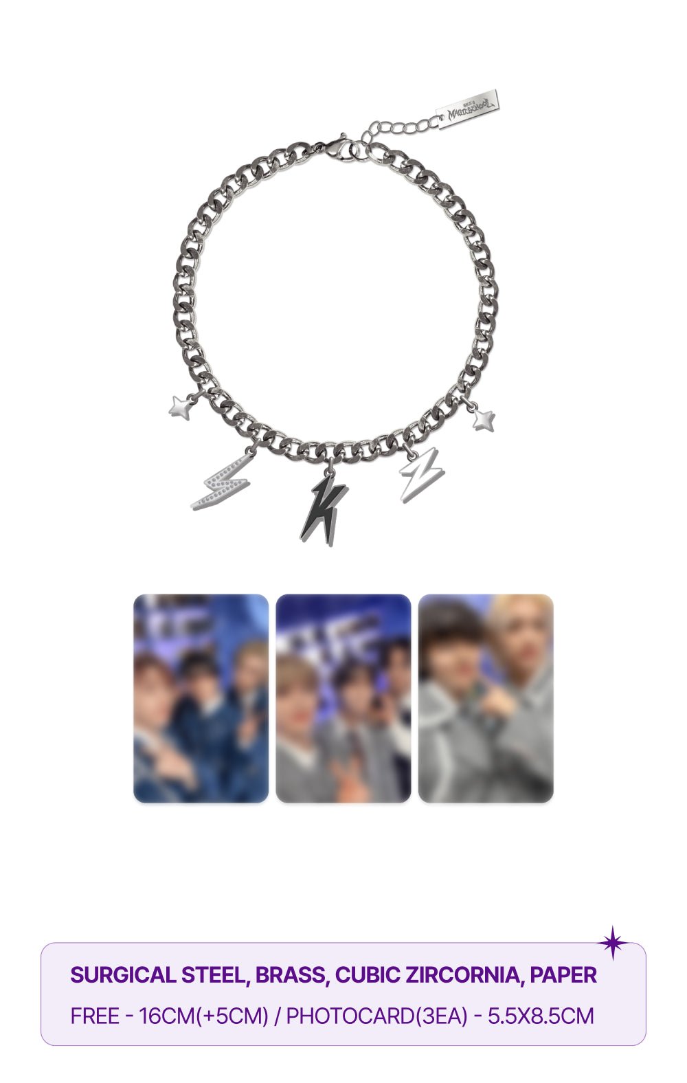 Stray Kids SKZOO Charm Bracelet : For 4th Fanmeeting Magic School – Jewellery ( / / ) | HobiEgo