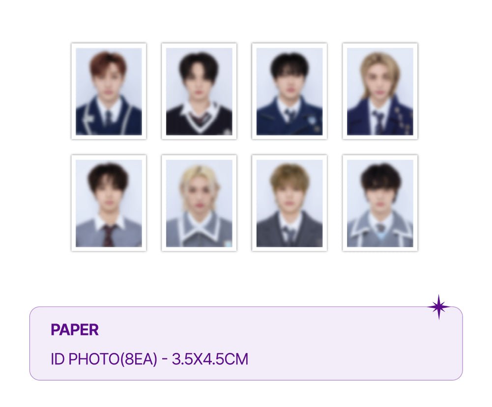 Stray Kids SKZOO ID Photo Set : For 4th Fanmeeting Magic School – Merchandise ( / / ) | HobiEgo