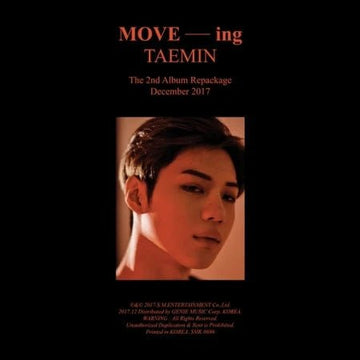 TAEMIN 2nd Album Move - ing – album 8809269508737 ( / / ) | HobiEgo