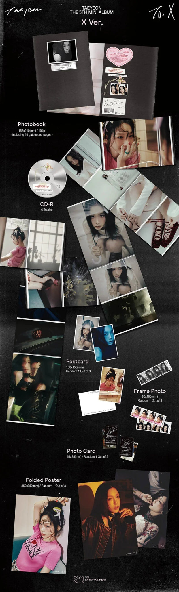 TAEYEON 5th Mini Album To. X (X Version) – album ( / / ) | HobiEgo