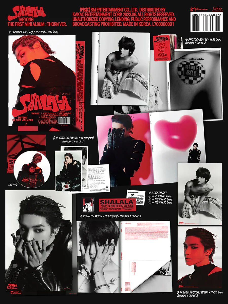 TAEYONG (NCT) 1st Mini Album SHALALA (Thorn Version) – album ( / / ) | HobiEgo