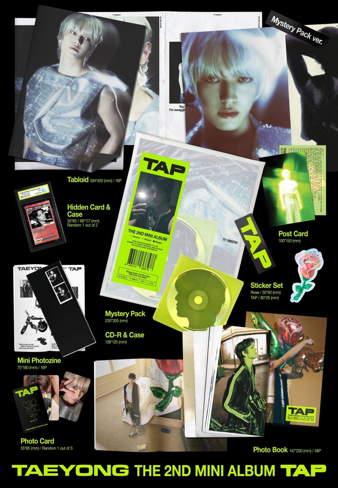 TAEYONG (NCT) 2nd Mini Album TAP (Mystery Pack Version) – album ( / / ) | HobiEgo