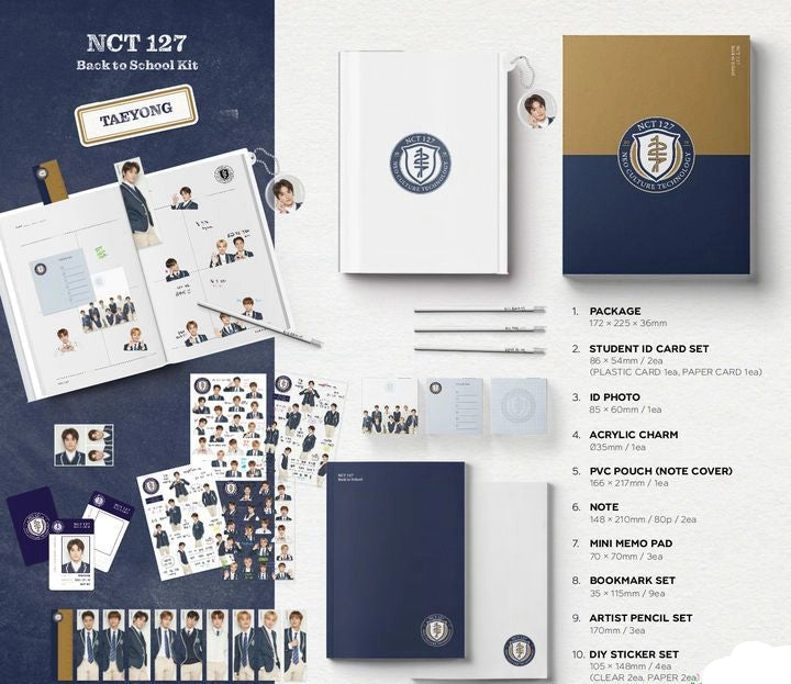 NCT 127 2019 BACK TO SCHOOL KIT