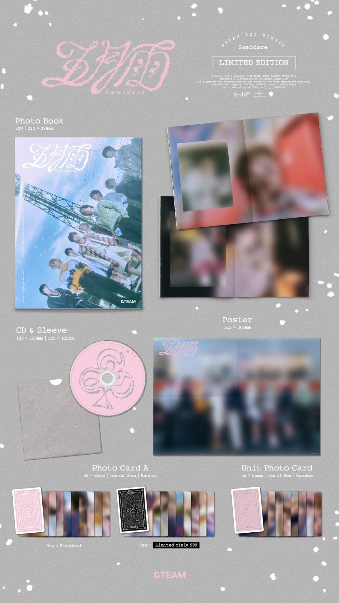 &TEAM 1st Single Album Samidare (Limited Edition) + POB Postcard – album ( / / ) | HobiEgo