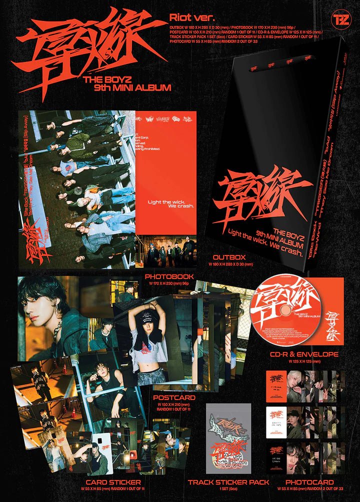 THE BOYZ 9th Mini Album Trigger (Standard Version) – album (Riot Version (RED) / / ) | HobiEgo
