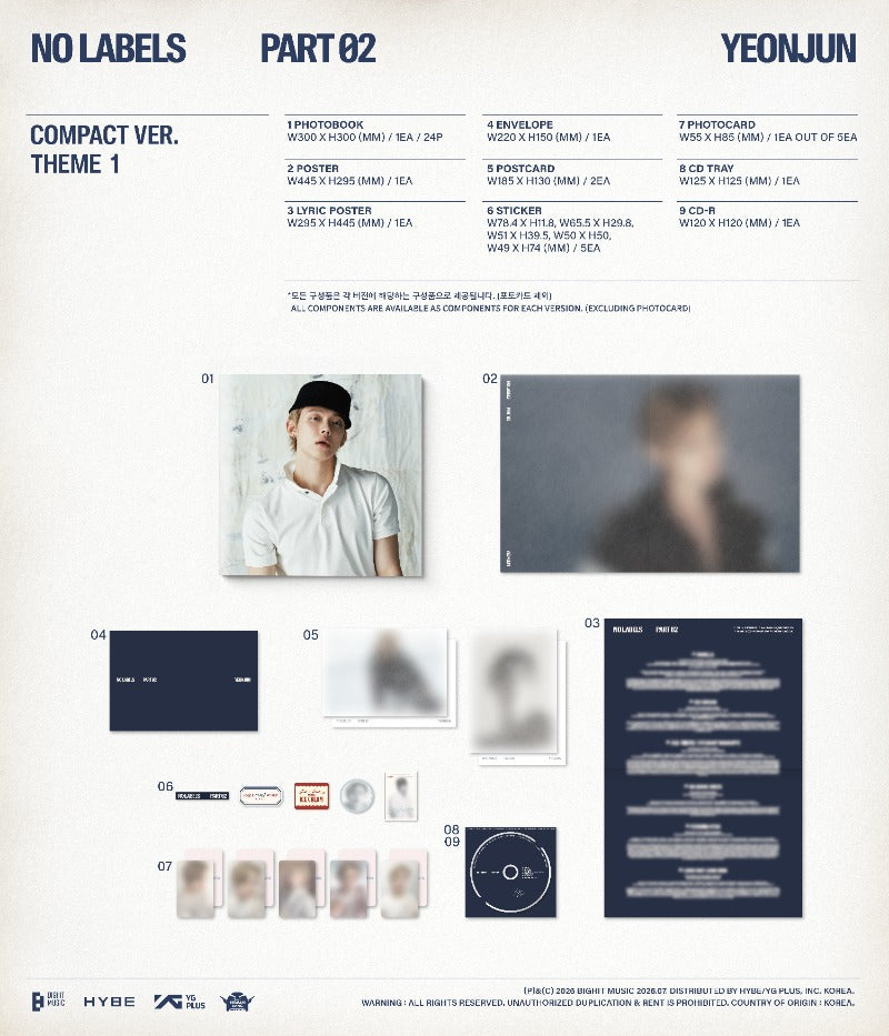 YEONJUN 2nd Mini Album NO LABELS: PART 02 (Compact Version)