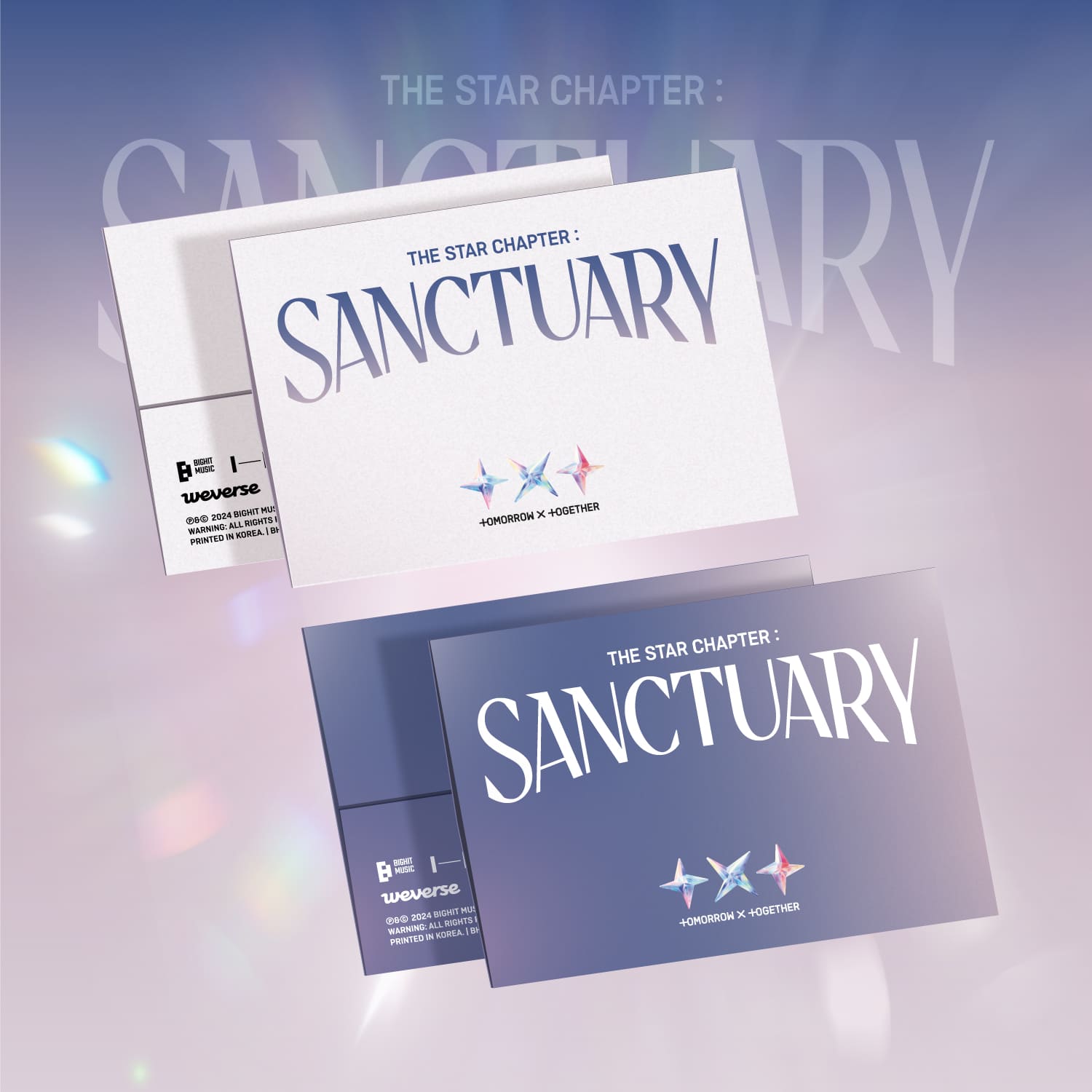 TOMORROW X TOGETHER 7th Mini Album The Star Chapter : SANCTUARY (Weverse Albums Version) – album (A (WHITE) / / ) | HobiEgo