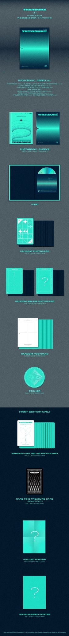 TREASURE 1st Mini Album THE SECOND STEP : CHAPTER ONE – album (Blue / / ) | HobiEgo