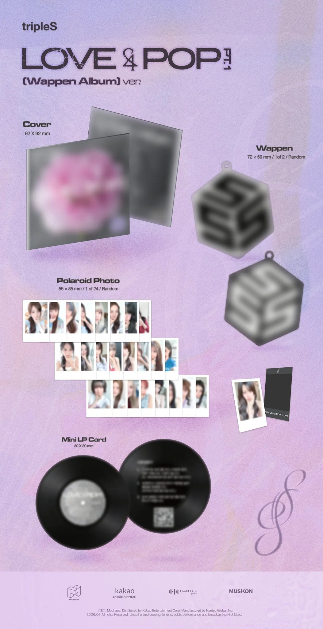 tripleS - LOVE&POP pt.1 Wappen Album Version
